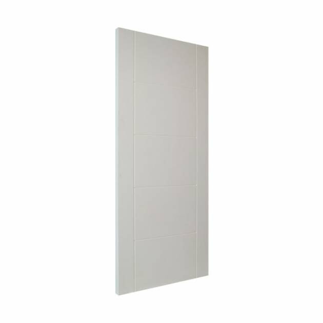 White Primed Grooved Door