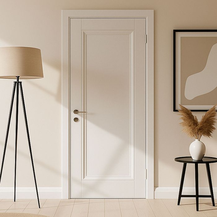 White Primed Bevelled Edge Shaker Door - Image 2