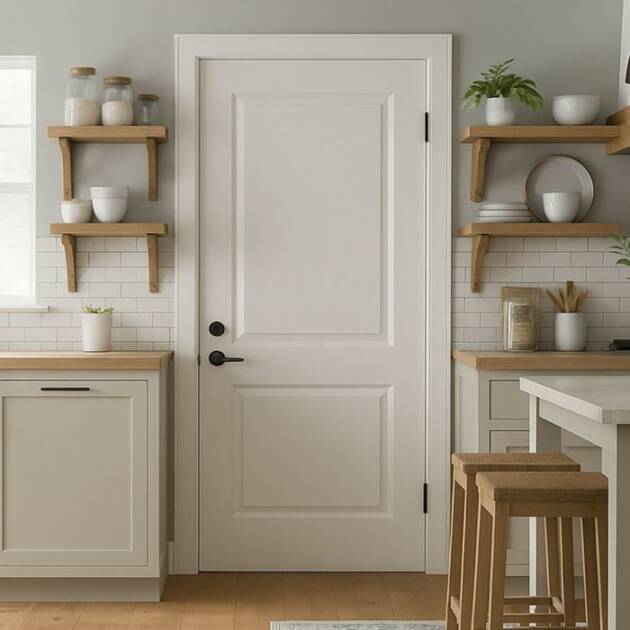 White Primed 2 Panel Door