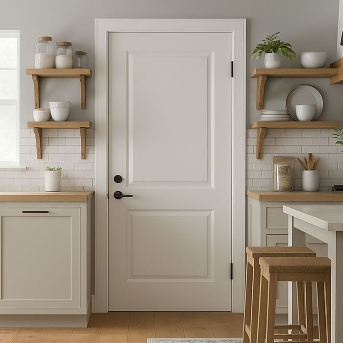 White Primed 2 Panel Door