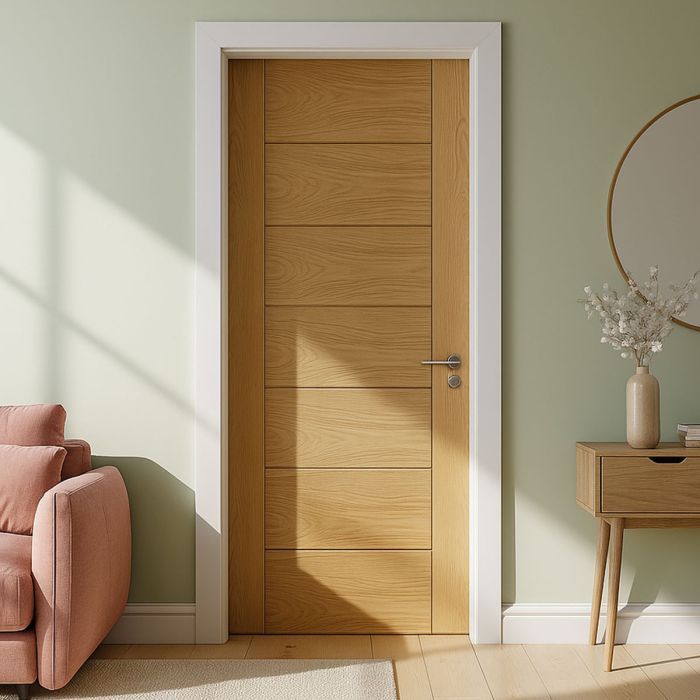 Oak Grooved Door - Image 2