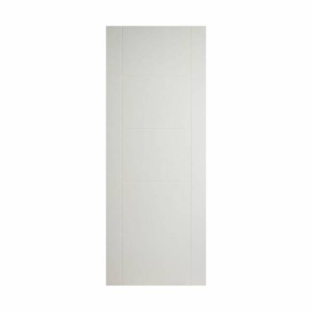 FD30 White Primed Grooved Panel Door