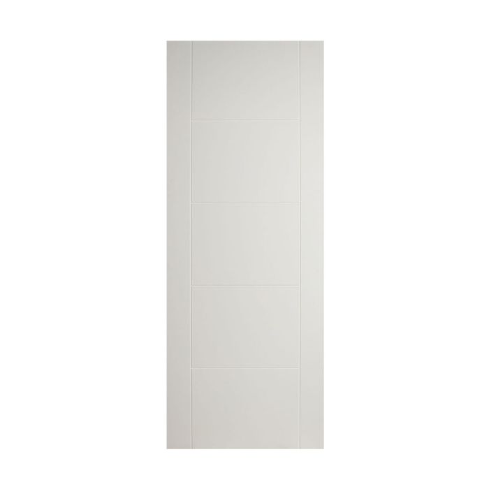 FD30 White Primed Grooved Panel Door