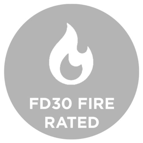 FD30 Oak Grooved Panel Door - Image 3