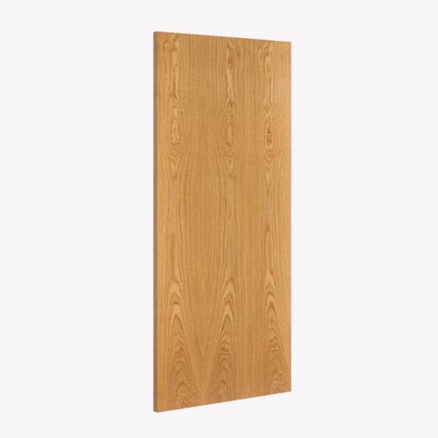 FD30 Oak Flush Panel Door