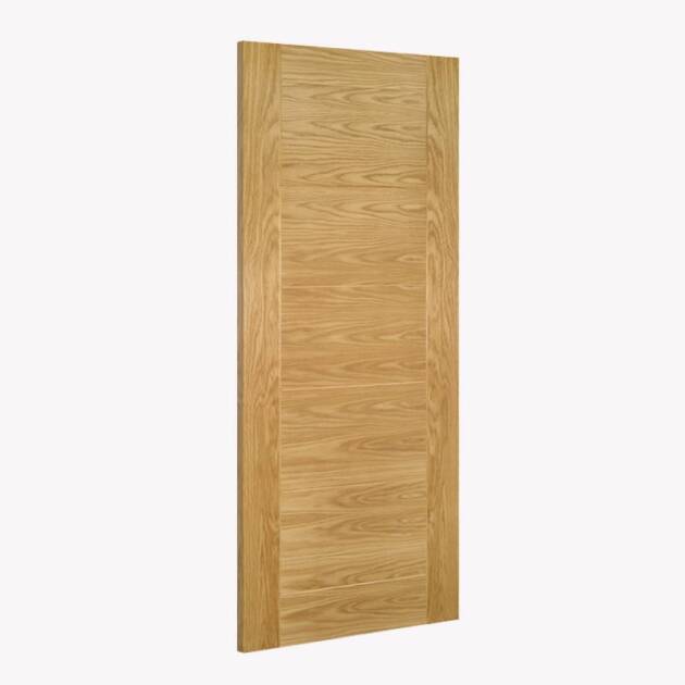 FD30 Oak Grooved Panel Door