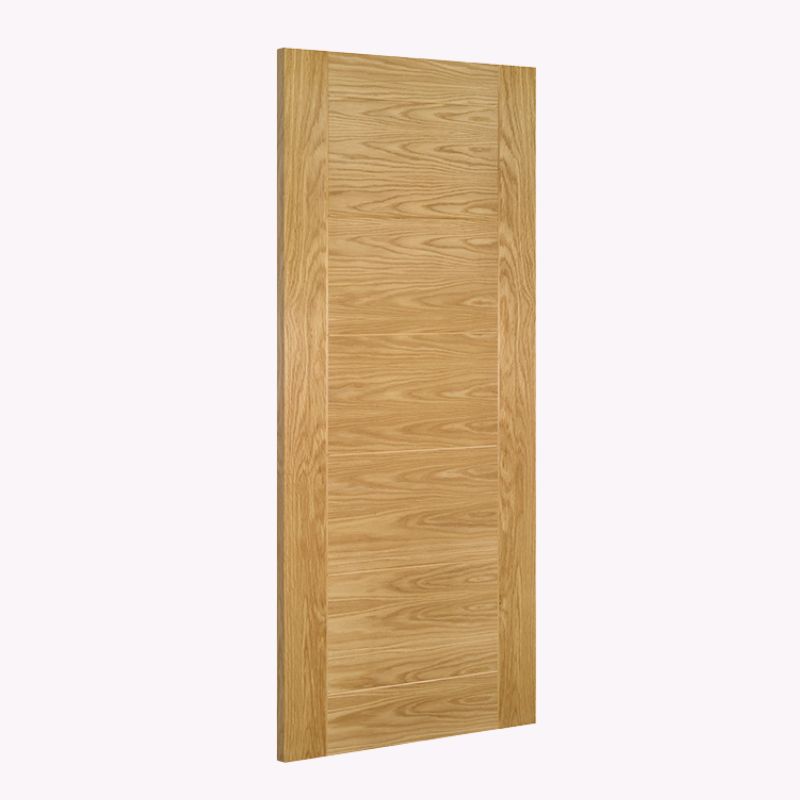 FD30 Oak Grooved Panel Door