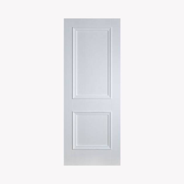White Primed Moulded 2 Panel Door