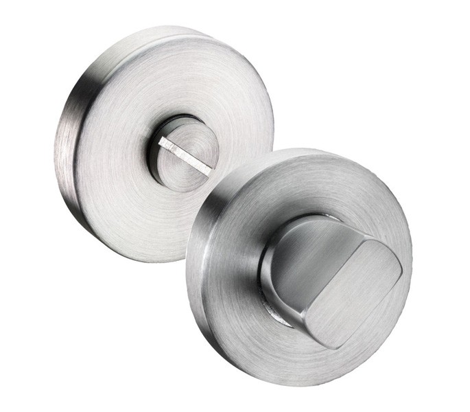 Satin Stainless Steel Bathroom Turn & Release 10mm Rose